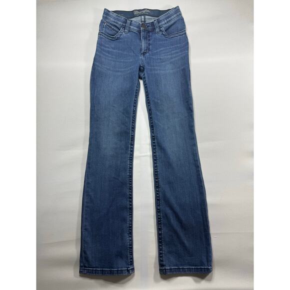 Wrangler Willow Women's Ultimate Riding Straight Leg Blue Jeans - Size 28x31.5 - Picture 1 of 4